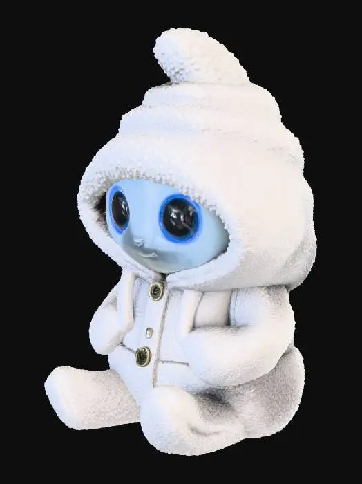 3D model for Fuzzy Glowbot in the Woods