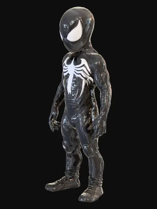 3D model for Spider-Man with Simbiot Venom