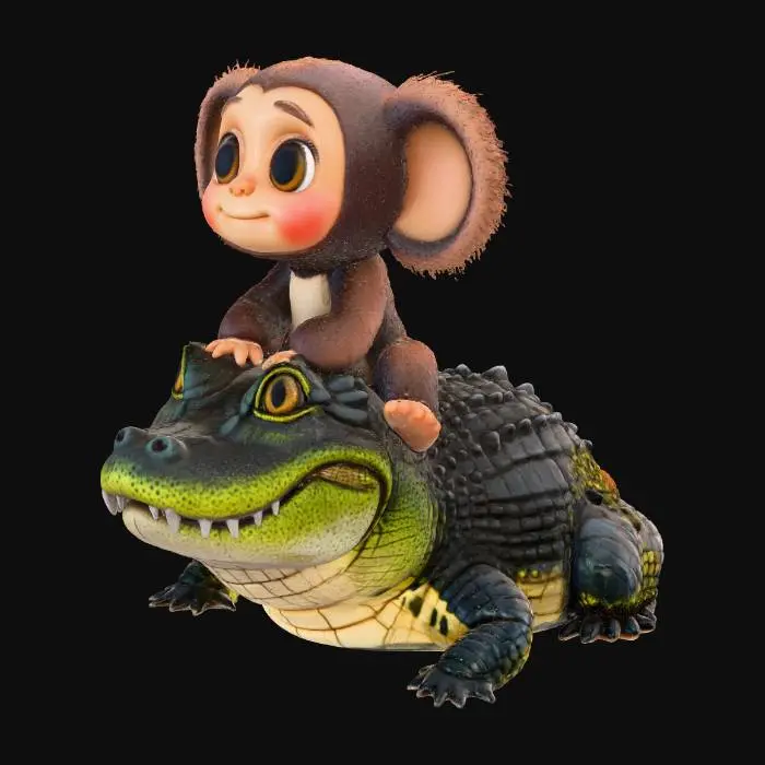 3D model for Cheburashka and Gena