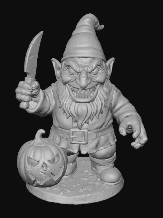 3D model for Halloween Mischief Gnome, #villain#