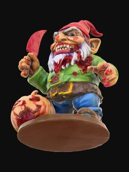 3D model for Halloween Mischief Gnome, #villain#