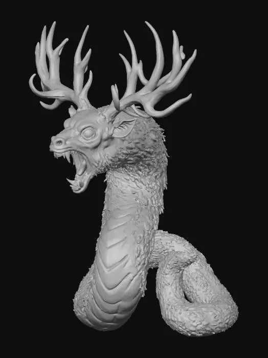 3D model for Serpent of the Woodland Realm