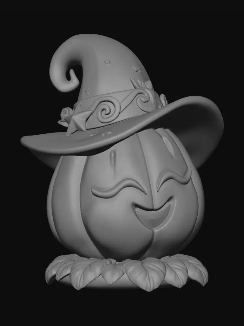 3D model for Smiling Witch Pumpkin