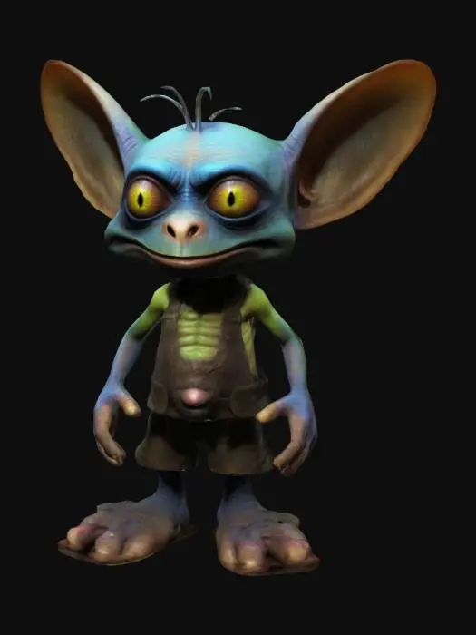 3D model for An original character set in the Oddworld abes oddysee universe