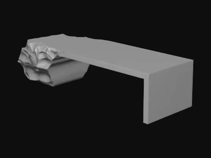 3D model for Stone seat