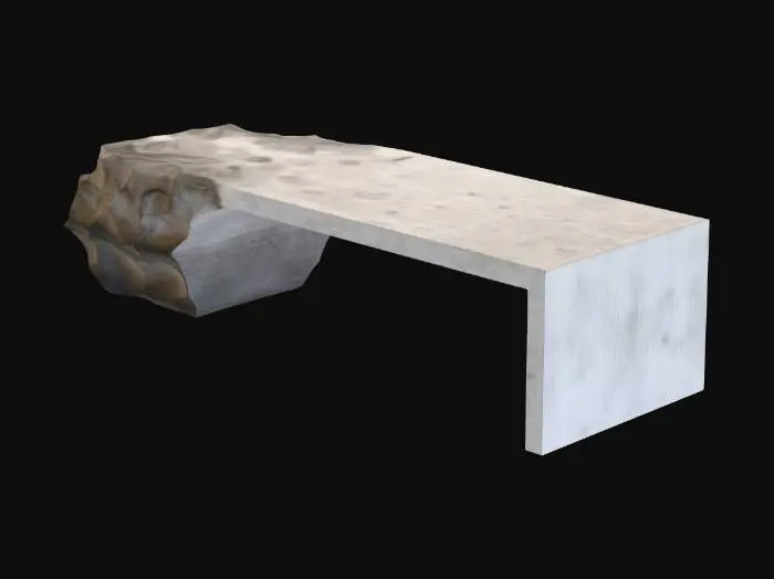 3D model for Stone seat