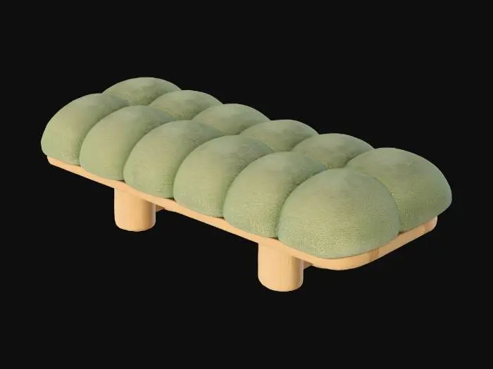 3D model for Mossy Cloud Bench