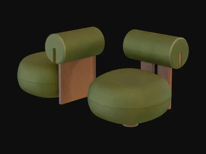 3D model for Modern Minimalist Chairs