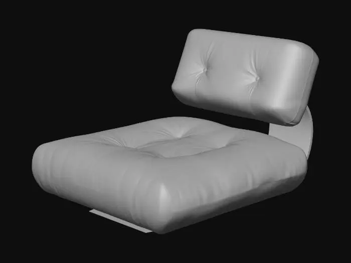 3D model for Leather Lounge Chair