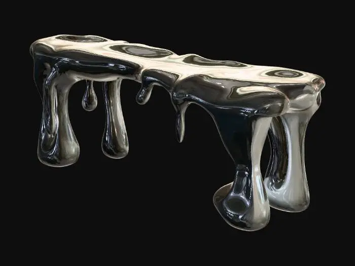 3D model for Liquid Chrome Bench