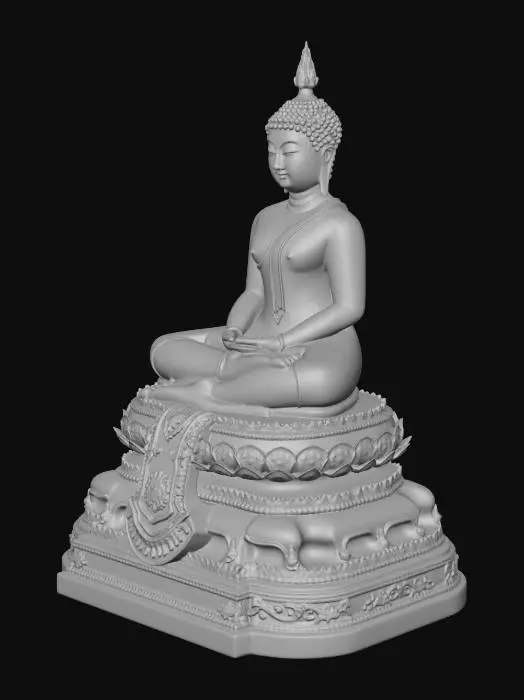 3D model for Golden Buddha Statue