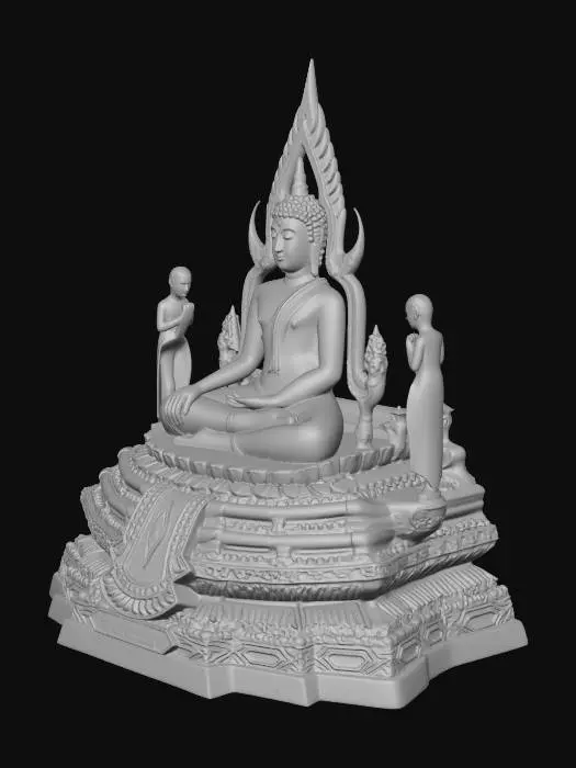 3D model for Golden Buddha Statue