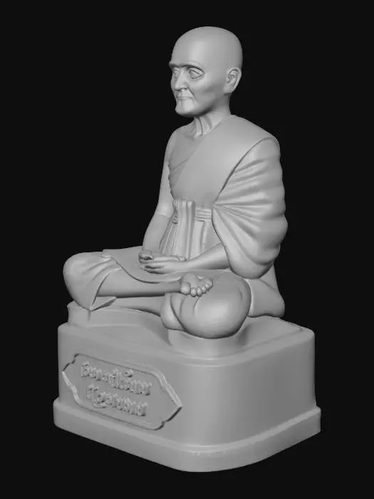 3D model for Golden Monk Statue