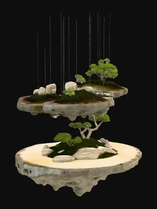 3D model for Floating Bonsai Islands