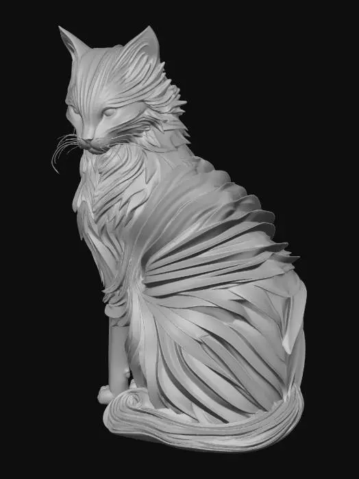 3D model for Paper Whiskers