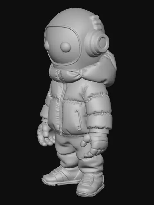 3D model for Neon-Eyed Astro Bot