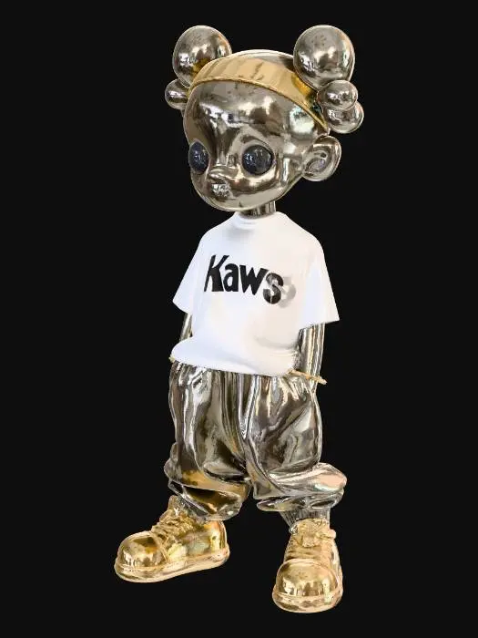 3D model for Metallic KAWS Kid