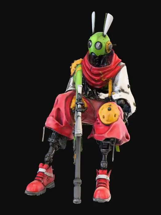 3D model for Army Rabbit shooter