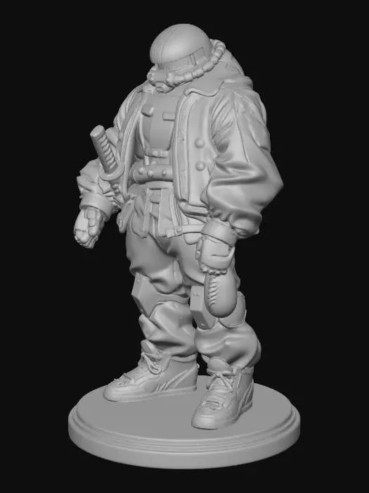 3D model for Mecha Gundam Samurai