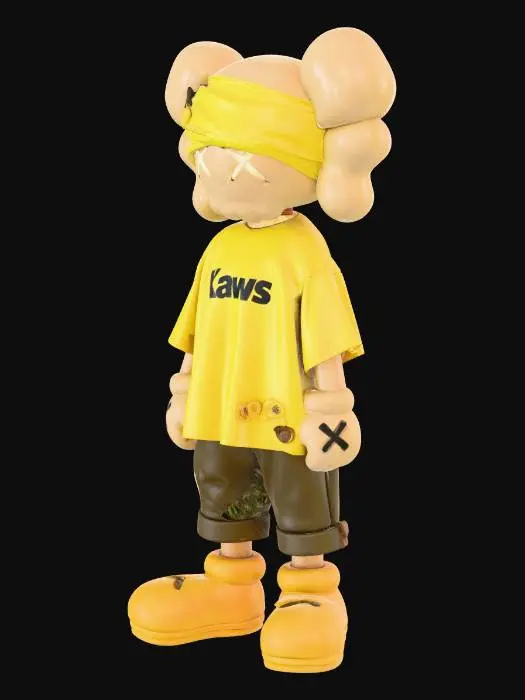 3D model for KAWS Yellow Companion