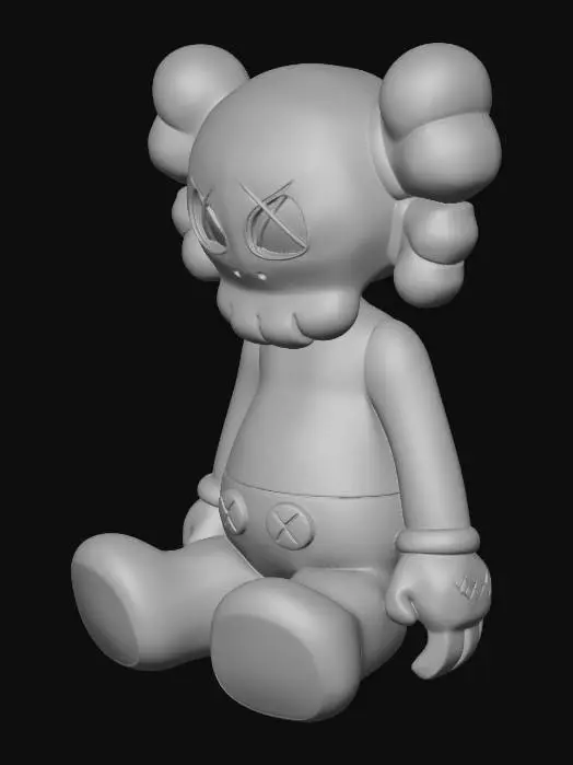 3D model for KAWS-Graffiti Bearbrick