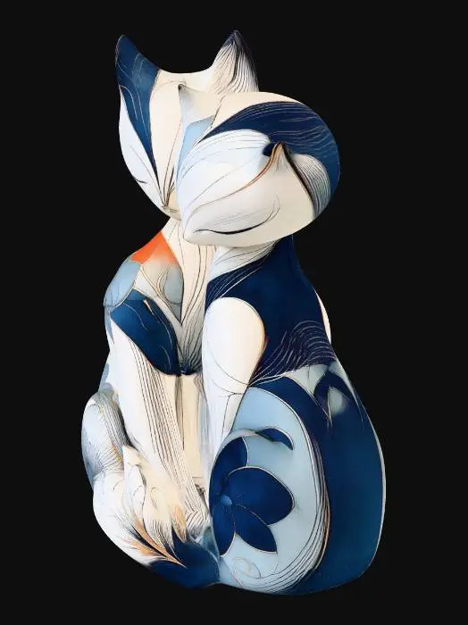 3D model for Petal Embrace Cat