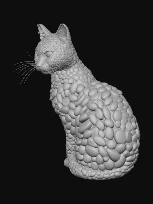 3D model for Pebble Cat