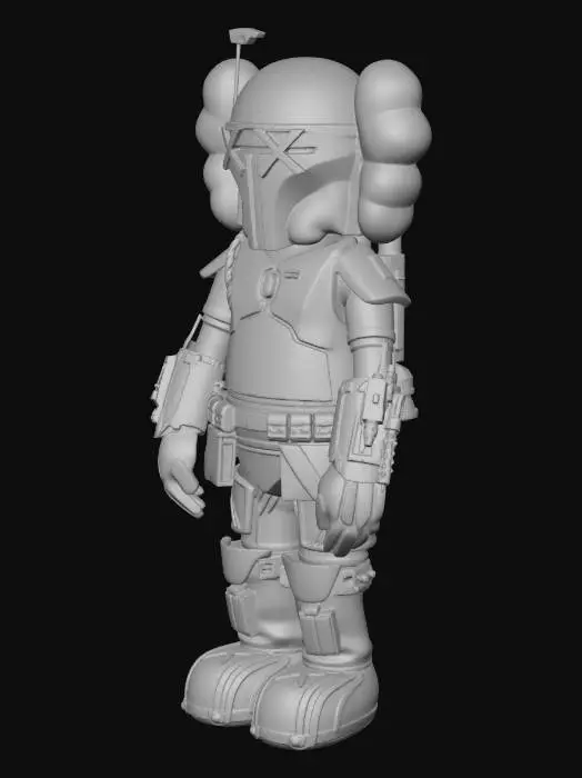 3D model for Battle-Worn Bounty Hunter