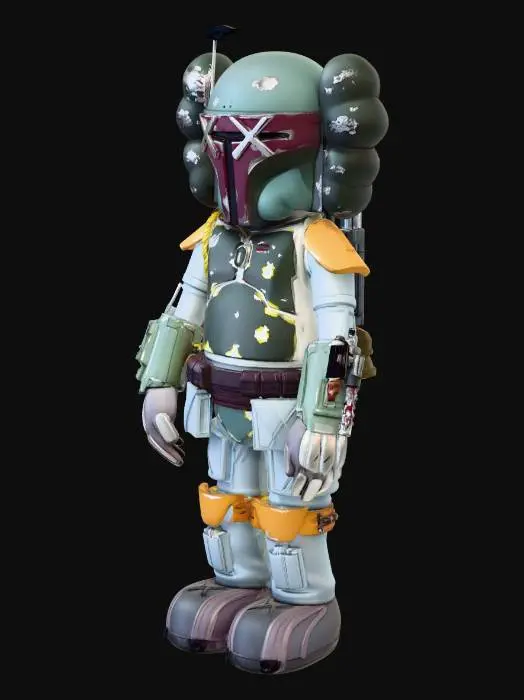 3D model for Battle-Worn Bounty Hunter