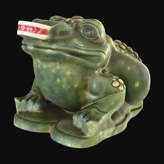 3D model for Fortune Frog Statue
