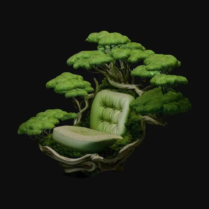 3D model for Throne of the Green Grove