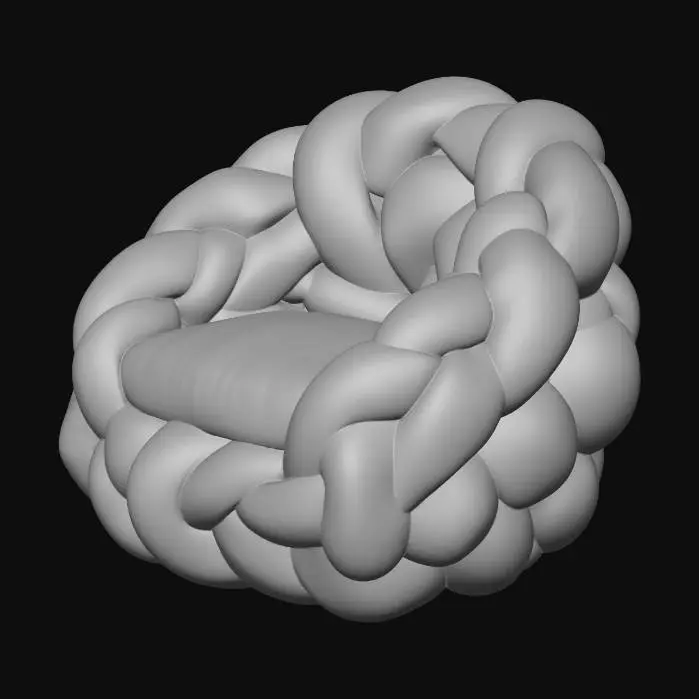 3D model for Golden Knot Chair