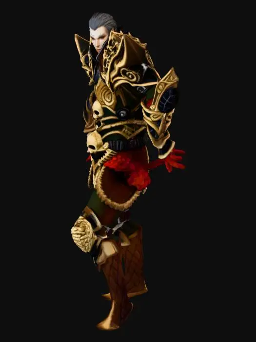 3D model for Golden Warrior