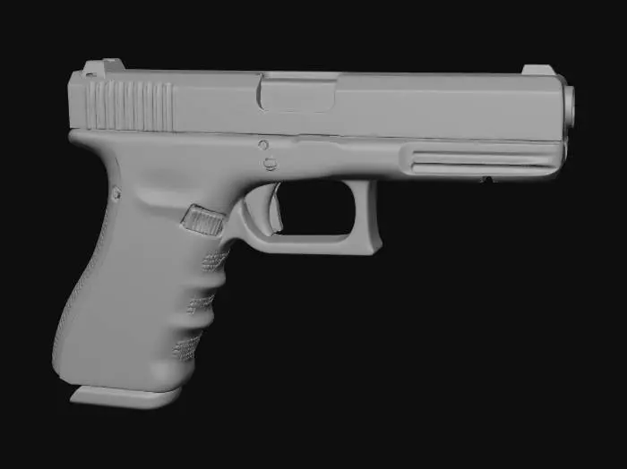 3D model for Glock 17 Gen 4 pistol