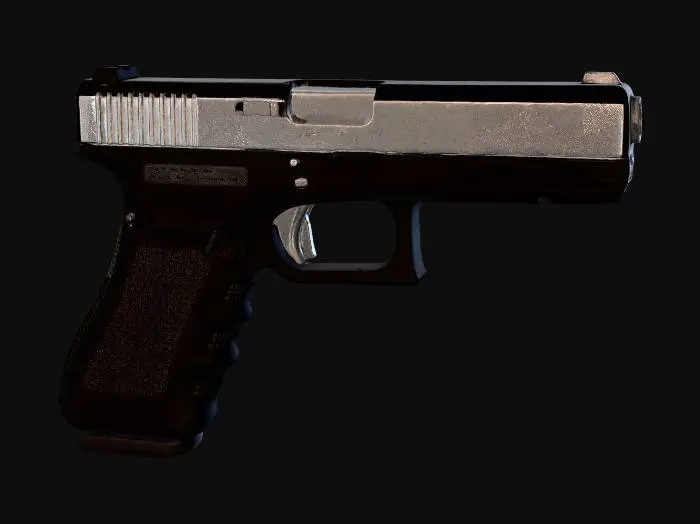 3D model for Glock 17 Gen 4 pistol