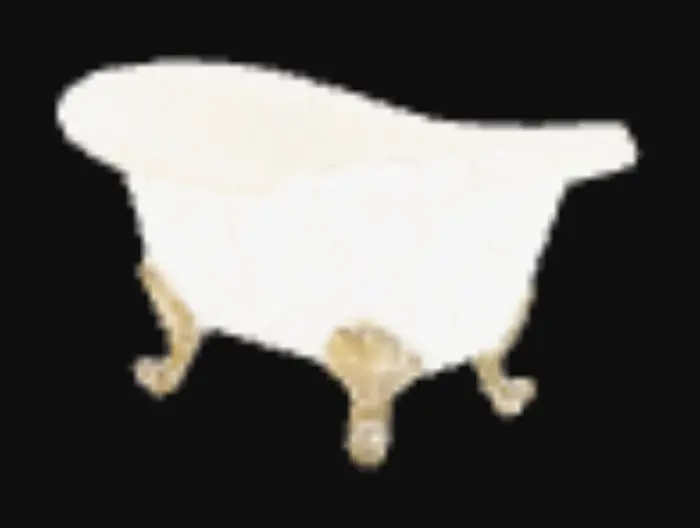 3D model for 4in diameter planter that is shaped like a claw foot bathtub