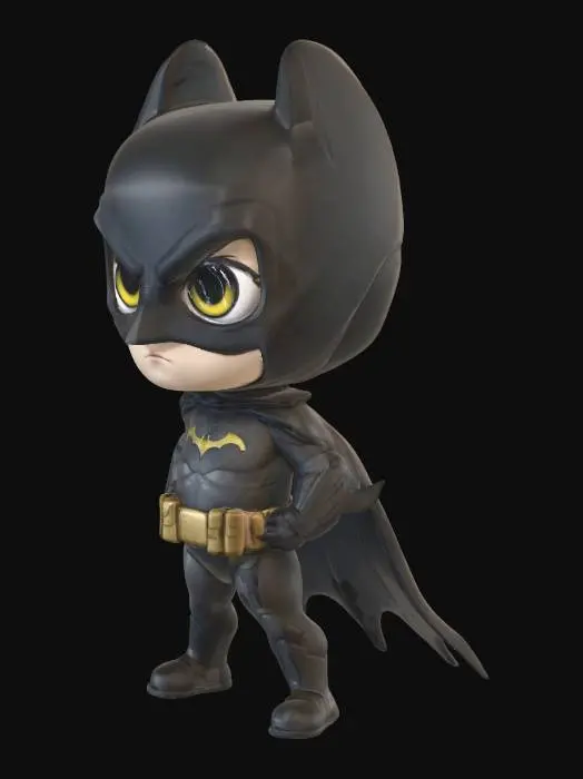 3D model for create a batman chibi