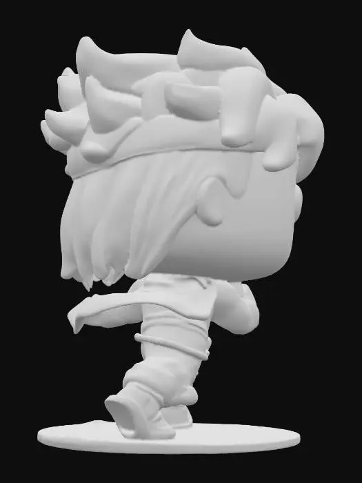 3D model for Golden Warrior Pop Figure