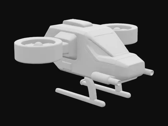 3D model for Futuristic Hovercraft
