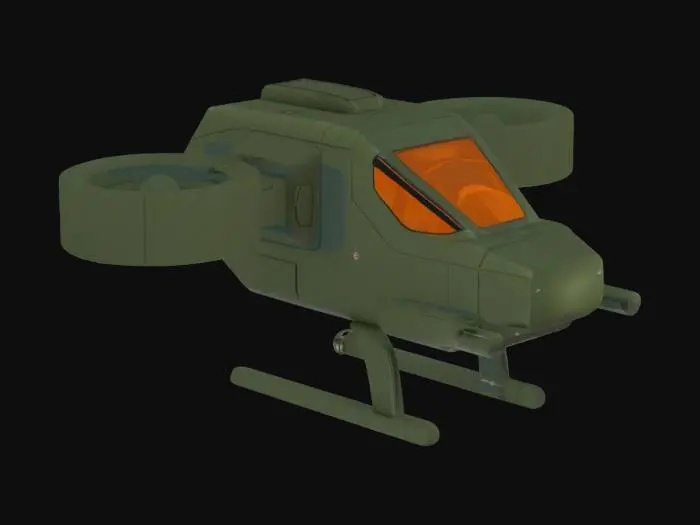 3D model for Futuristic Hovercraft