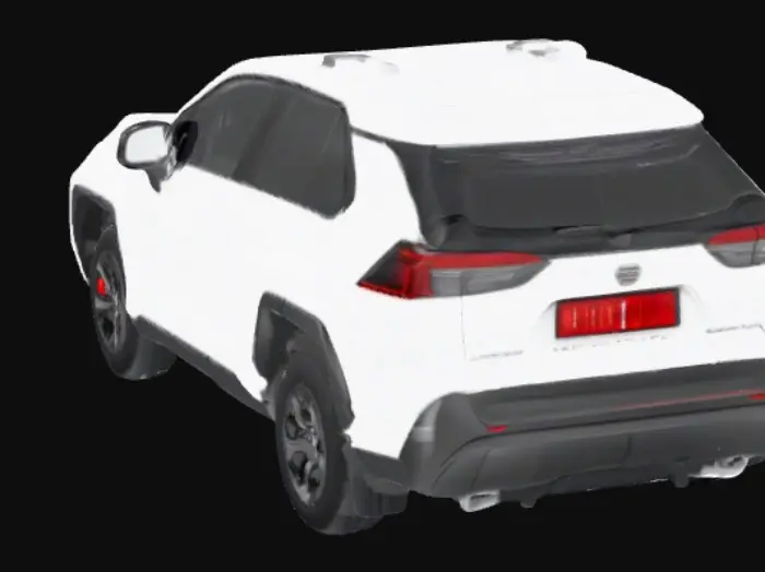 3D model for White SUV on the Road