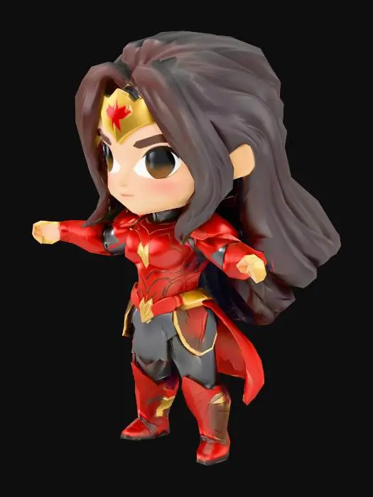 3D model for Wonder Girl