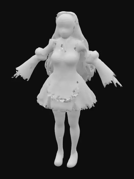 3D model for Maid in Blue