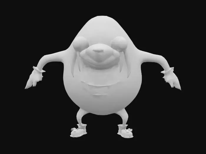 3D model for Ugandan Knuckles Character
