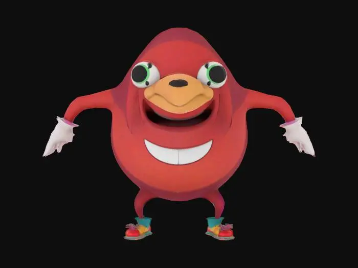 3D model for Ugandan Knuckles Character