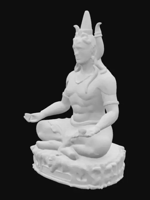 3D model for Meditative Shiva Statue, #AroundTheWorld#