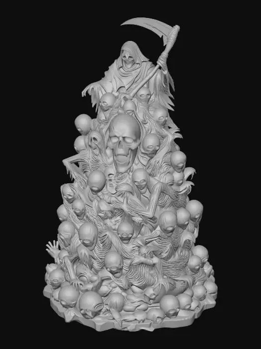 3D model for A great mass of death