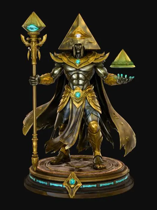3D model for Pyramid God
