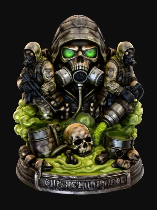 3D model for chemical warfare