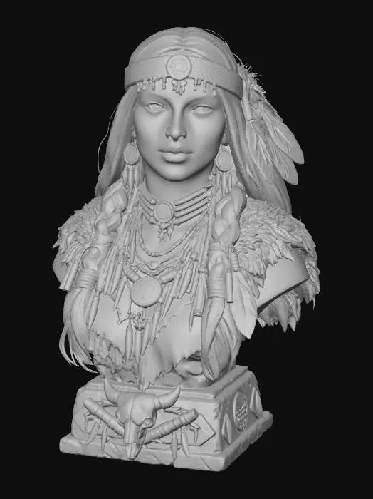3D model for Sioux Woman